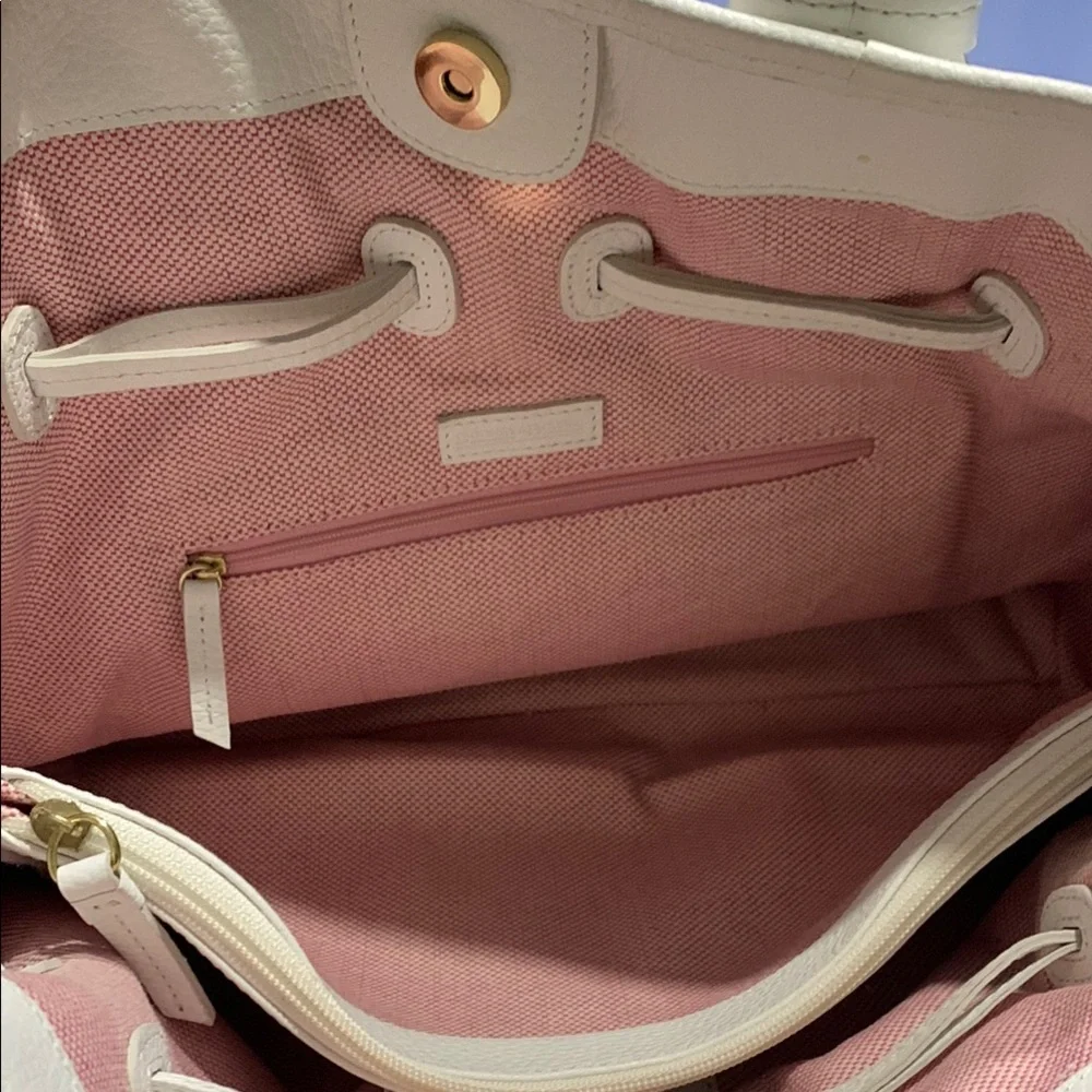 Dooney & Bourke White Leather Tote - Picture 8 of 10